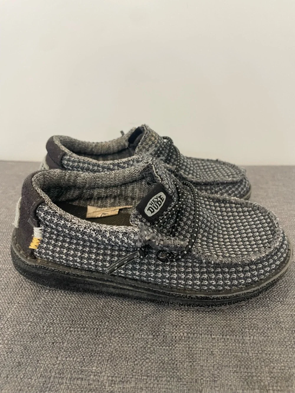 HEY DUDE Little Kid Wally Sport Mesh Loafers Gray Size 8